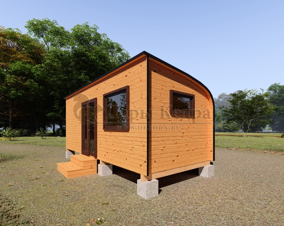 Баня «Парус» из кедра 6х2,35 м